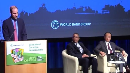 Jim Yong Kim et le prince William : la lutte contre la corruption exige une approche globale