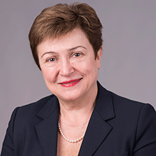 Kristalina Georgieva, directrice générale de la Banque mondiale